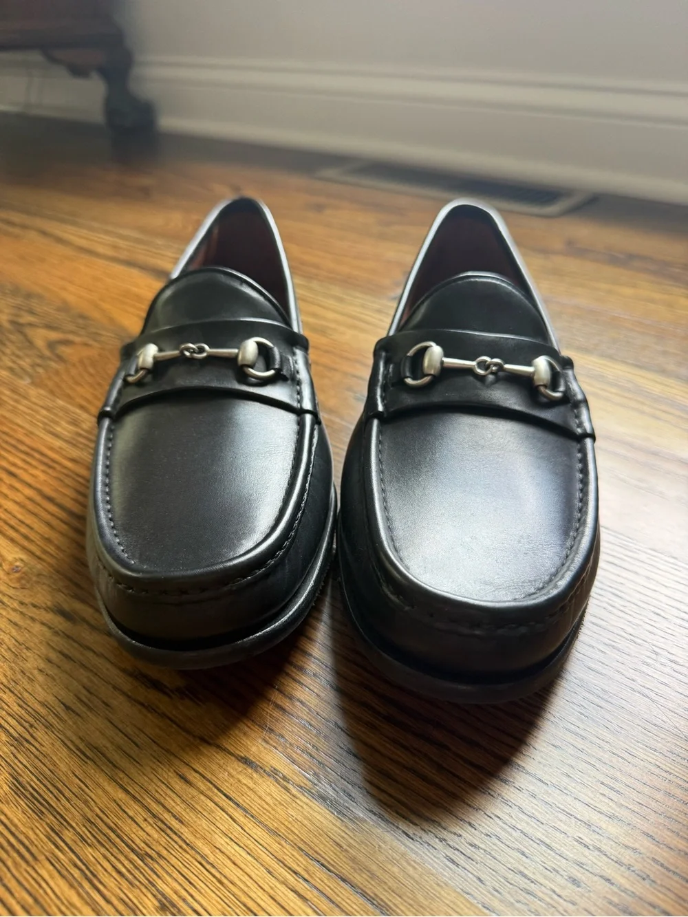 Allen Edmonds Verona II Horsebit Loafers Black Leather Men’s 11D Vibram Sole
